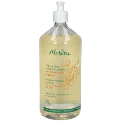 Melvita Shampooing Douche Familial Extra-Doux, 1L