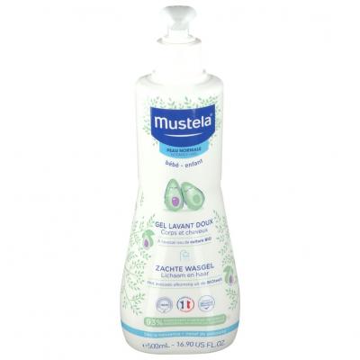 Mustela Gel Lavant Doux Corps et Cheveux &agrave; l Avocat Vegan 500ml 