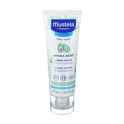Mustela cr&egrave;me visage hydra b&eacute;b&eacute; &agrave; l'avocat bio 40ml