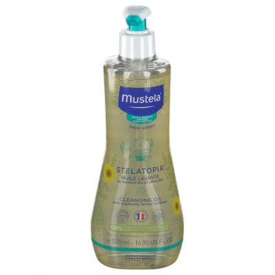 MUSTELA "Peau &agrave; tendance atopique" Stelatopia Huile lavante flacon 500ml