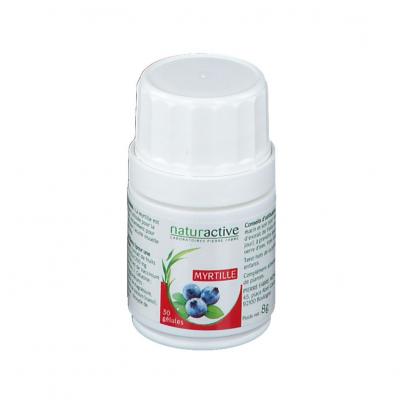 Naturactive Myrtille 30 G&eacute;lules - Bo&icirc;te 30 g&eacute;lules