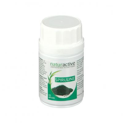 Naturactive Spiruline 60 G&eacute;lules - Bo&icirc;te 60 g&eacute;lules