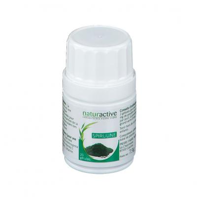 Naturactive Spiruline 20 G&eacute;lules - Bo&icirc;te 20 g&eacute;lules