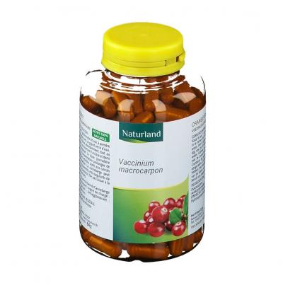 Naturland Cranberry 150 V&eacute;g&eacute;caps - Flacon 150 v&eacute;g&eacute;caps
