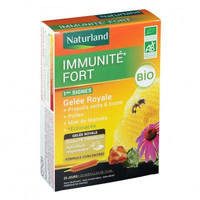 Naturland Immunit&eacute; Fort Ultra Concentr&eacute; Bio 20 Ampoules de 10 ml