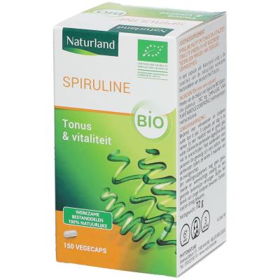 Compl&eacute;ment Alimentaire Bio Spiruline Naturland - La Boite De 150 - 72g