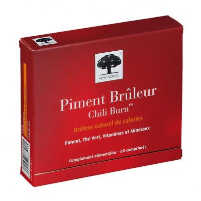 New nordic piment br&ucirc;leur boite de 60 comprim&eacute;s