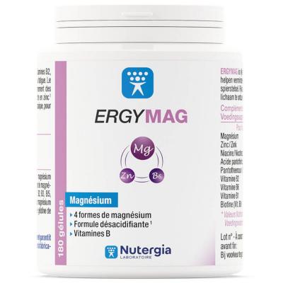 Ergymag 180 G&eacute;lules Magn&eacute;sium Vitamines B + Zinc Nutergia