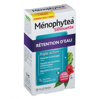 Nutreov M&eacute;nophytea R&eacute;tention d'Eau 60 Comprim&eacute;s - Bo&icirc;te 60 comprim&eacute;s