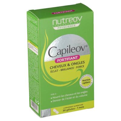 Nutreov Capileov Cheveux & Ongles Fortifiant 4en1 30 G&eacute;lules - Bo&icirc;te 30 g&eacute;lules