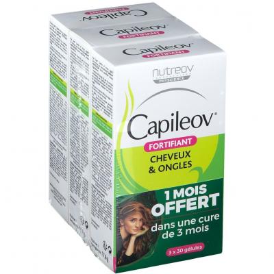 Nutreov Capileov Fortifiant 30 G&eacute;lules Tripack - Lot 3 x 30 g&eacute;lules