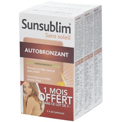 Nutreov SUNSUBLIM - Autobronzant, 3x28 capsules