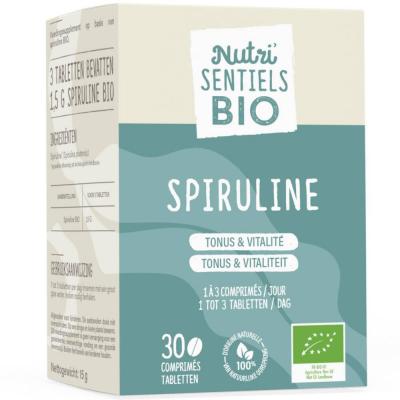 Spiruline Bio 30 comprim&eacute;s Nutri'sentiels Tonus & vitalit&eacute; Nutrisante