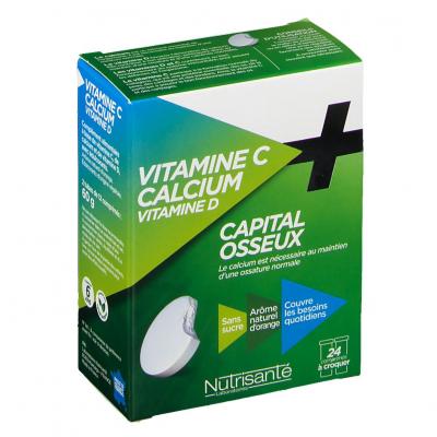 NUTRISANTE Capital osseux comprim&eacute;s&agrave;croquer x 24