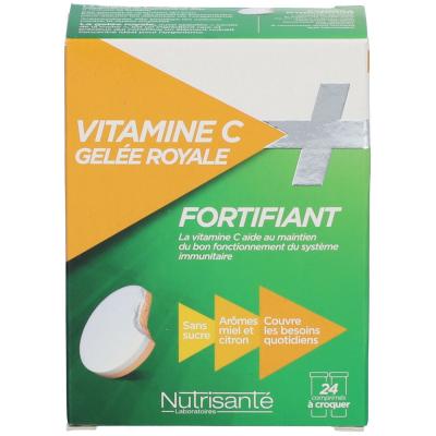 NUTRISANT&Eacute;Vitamine C + gel&eacute;e royale 24 comprim&eacute;s conprim&eacute;s&agrave;croquer