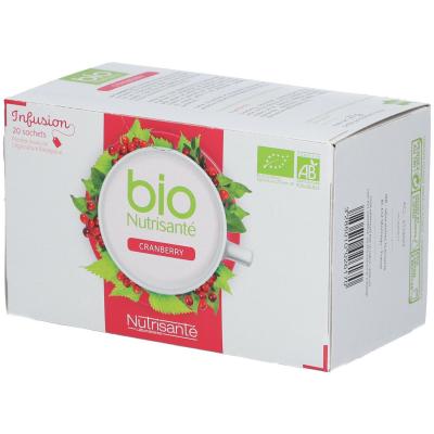 NUTRISANTE Infusions bio cranberry bo&icirc;te de 20 sachets