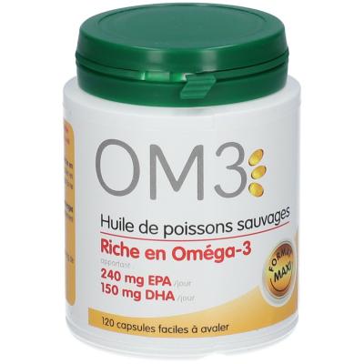 Isodisnatura OM3 Huile de Poisson Riche en Om&eacute;ga 3 120 capsules
