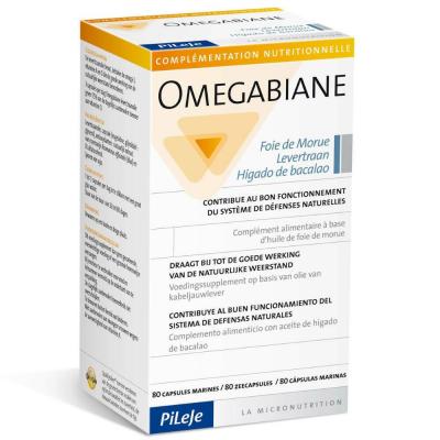 Foie De Morue 80 Capsules Marines Omegabiane Pileje
