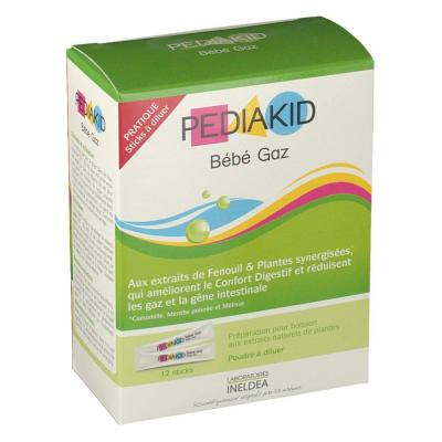 PEDIAKID B&eacute;b&eacute; Gaz - D&egrave;s 4 mois - 12 Sticks &agrave; Diluer