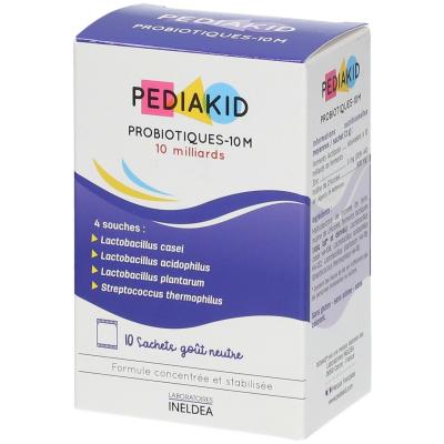 PEDIAKID Probiotiques 10 M - D&egrave;s 12 mois - 10x2 g