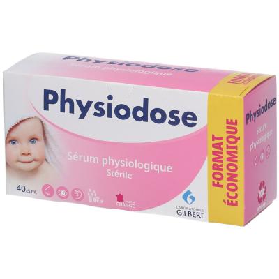 Laboratoires Gilbert Physiodose+ S&eacute;rum Physiologique 40 unidoses