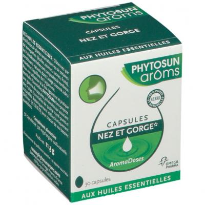 PHYTOSUN Ar&ocirc;ms Aromadoses nez et gorge 30 capsules