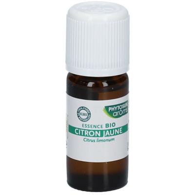 PHYTOSUNAROMS Essence de Citron Jaune Bio flacon pompe 10 ml