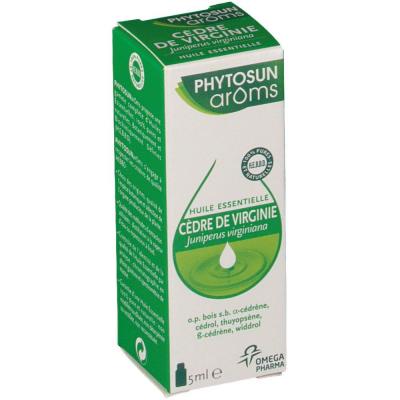 Phytosun - Huile Essentielle De C&egrave;dre De Virginie - Flacon De 5 Ml