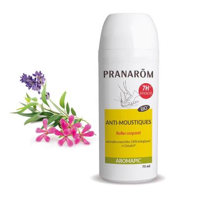 Pranarom AROMAPIC - Roller Anti-Moustiques Lait Corporel Bio, 75ml