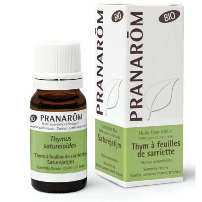PRANAROM Huile essentielle Thym&agrave;feuilles de Sariette bio flacon 10ml