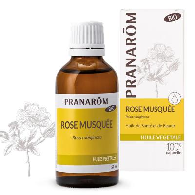 PRANAROM Huile v&eacute;g&eacute;tale - Huile de Rose Musqu&eacute;e 50ml bio