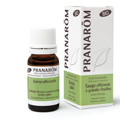 Pranar&ocirc;m Huile Essentielle Sauge Officinale Grandes Feuilles Bio 10ml