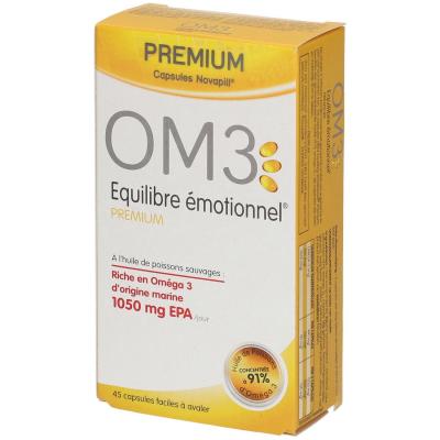 OM3 Premium &Eacute;quilibre &Eacute;motionnel 45 capsules