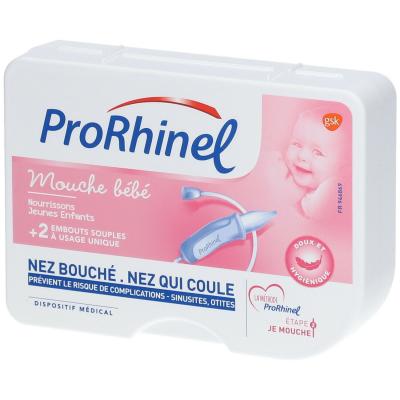 Prorhinel Mouche B&eacute;b&eacute; + 2 Embouts Souples &agrave; Usage Unique