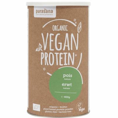 Purasana Prot&eacute;ine de Pois Naturel Poudre Bio 400g