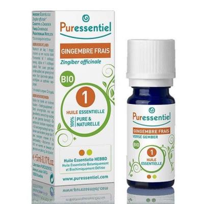 Puressentiel Huile essentielle gingembre bio, 5ml