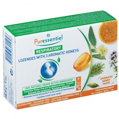 Puressentiel Repiratoire Pastilles Aux 3 Miels Aromatiques Boite de 18