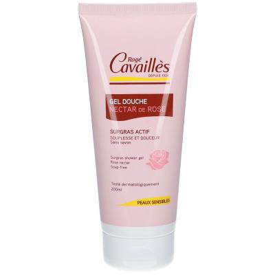 Roge Cavailles Gel Douche Surgras Actif - Nectar de Rose, 200ml