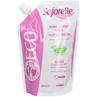 Saforelle Soin Lavant Doux Irritations & Quotidien Ecorecharge, 400ml
