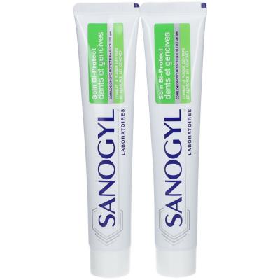 Sanogyl Dentifrice Soin Bi-Protect Dents et Gencives Lot de 2 x 75ml
