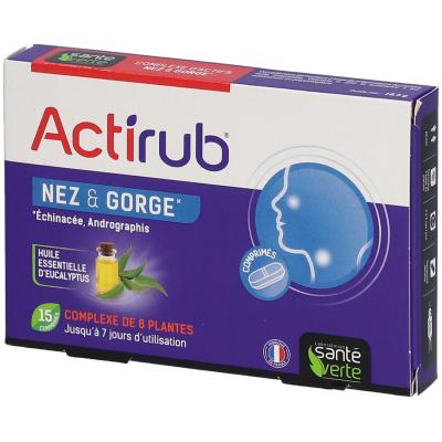 SANT&Eacute;VERTE ActiRub comprim&eacute;s bo&icirc;te de 15 comprim&eacute;s