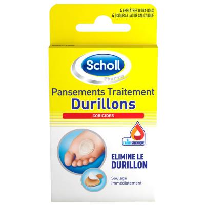 Scholl Expert Treatment Pansement Durillons Coricides 4 unit&eacute;s