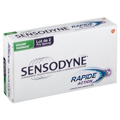 Sensodyne Dentifrice Rapide Lot de 2 x 75ml