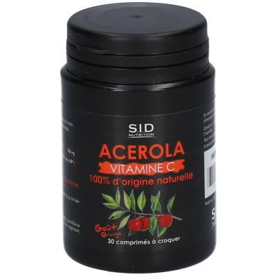 SID Nutrition Sant&eacute; Tonique Ac&eacute;rola 30 comprim&eacute;s &agrave; croquer