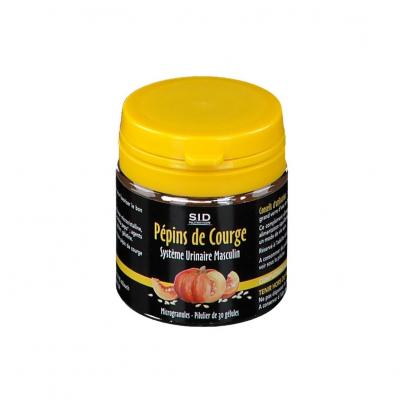 S.I.D Nutrition Syst&egrave;me Urinaire Masculin P&eacute;pins de Courge 30 G&eacute;lules