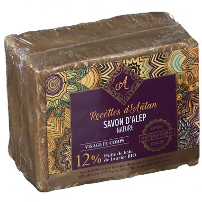 Savon d'Alep 12 % Huile de Baies de Laurier Peaux Recettes D'Antan