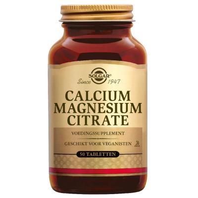 Solgar Comprim&eacute;s de citrate de calcium et de magn&eacute;sium 50