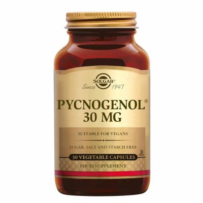 Solgar Pin 30 mg Extrait d'&eacute;corce de pin Pycnogenol Capsules 30 Units