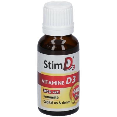 Vitamine D3 Immunite Et Capital Os Et Dents 20ml Stim D3 Nutreov