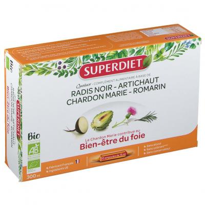 Superdiet Quatuor Bio Bien-Etre du Foie 20 ampoules